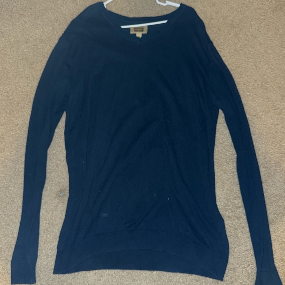 Men’s Blue V-Neck Sweater
